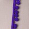 2 Yards Violet Purple Small Pom Pom Fringe Trim 12mm Ball Fringe for Crafts and Sewing